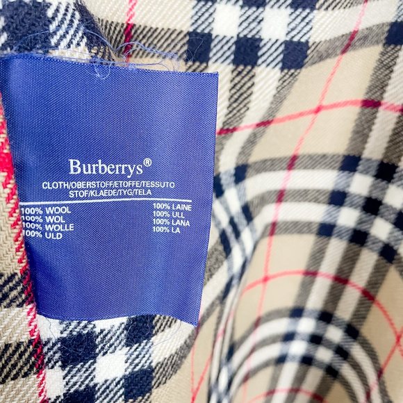 Vintage Burberry Trench Coat Classic Tan Double Breasted 48L (US 14 or XL) - Picture 16 of 16